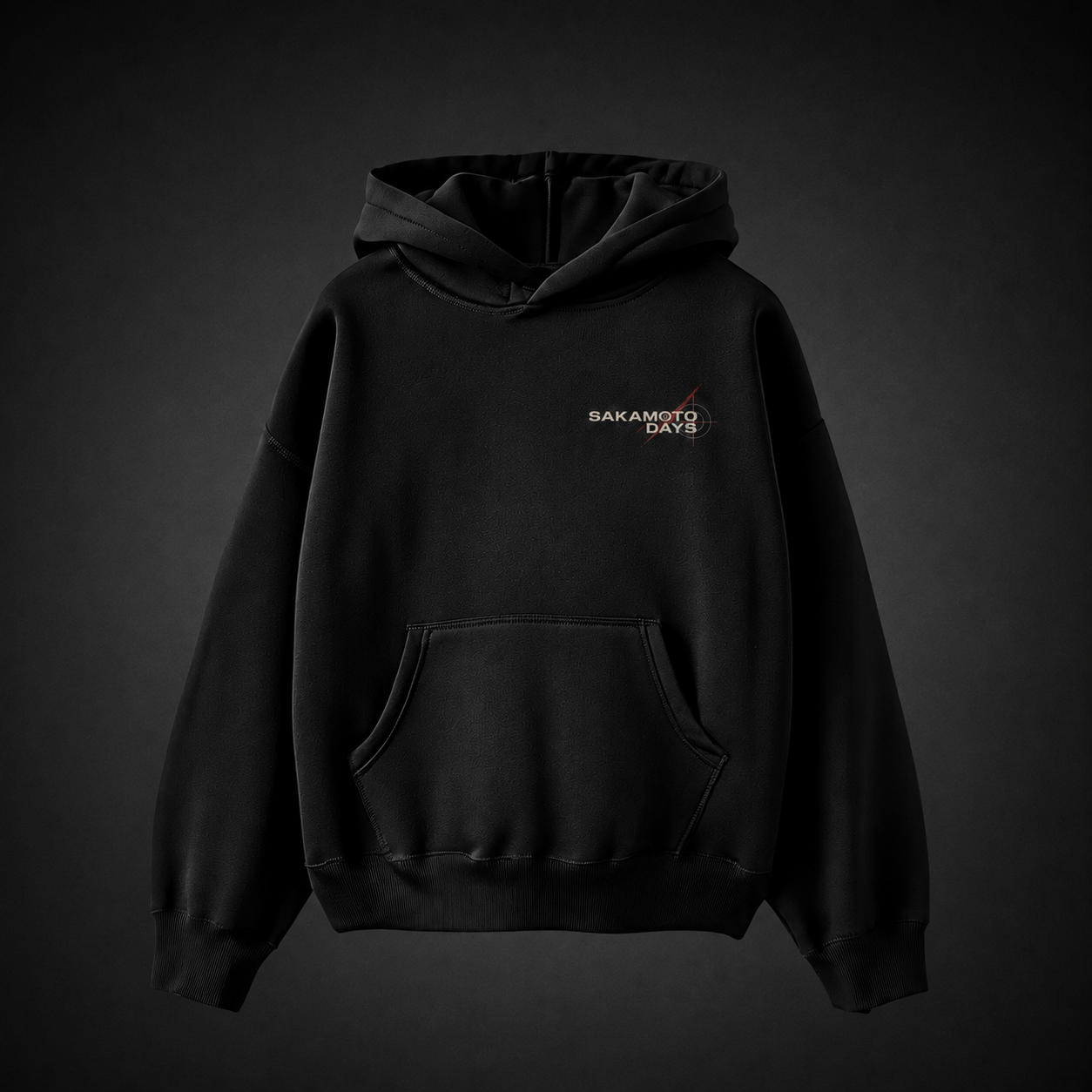 Black hoodie with Sakamoto Days Assassin Lineup graphic – photo 2