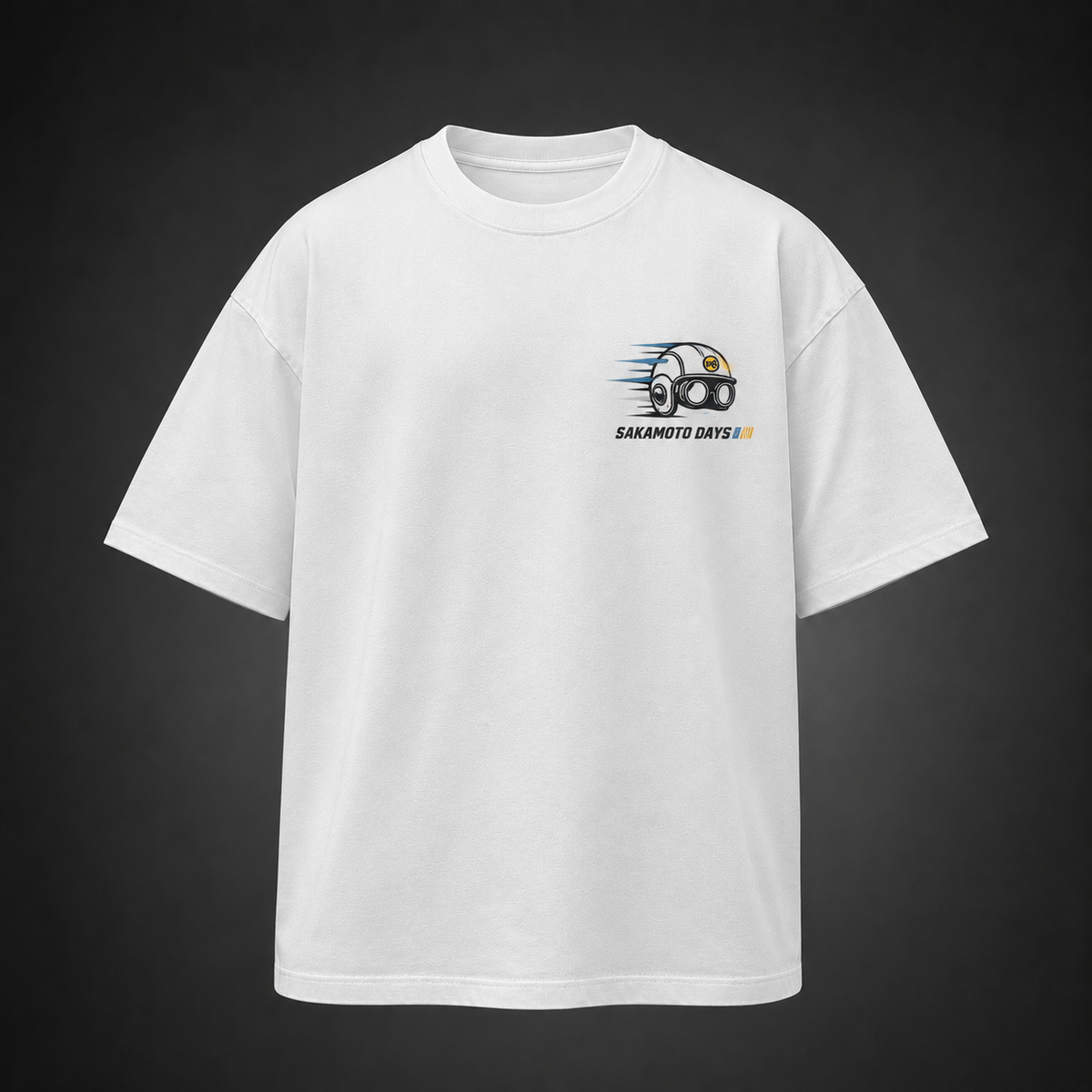 White t-shirt with Sakamoto Days High Speed Chaos graphic – photo 2