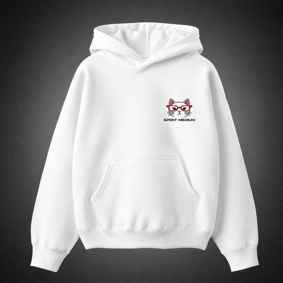 White hoodie with Seiko Ayase Dandadan Spirit Medium graphic – photo 2