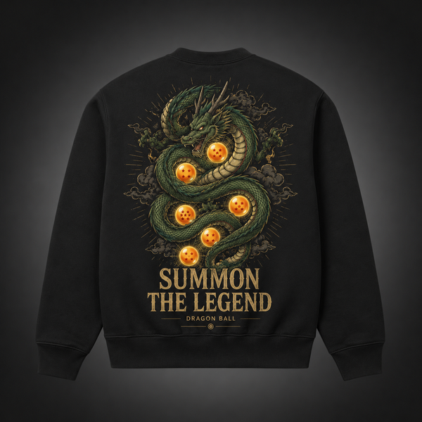 Black sweatshirt with Shenron Dragon Ball Legend Rising graphic – photo 1