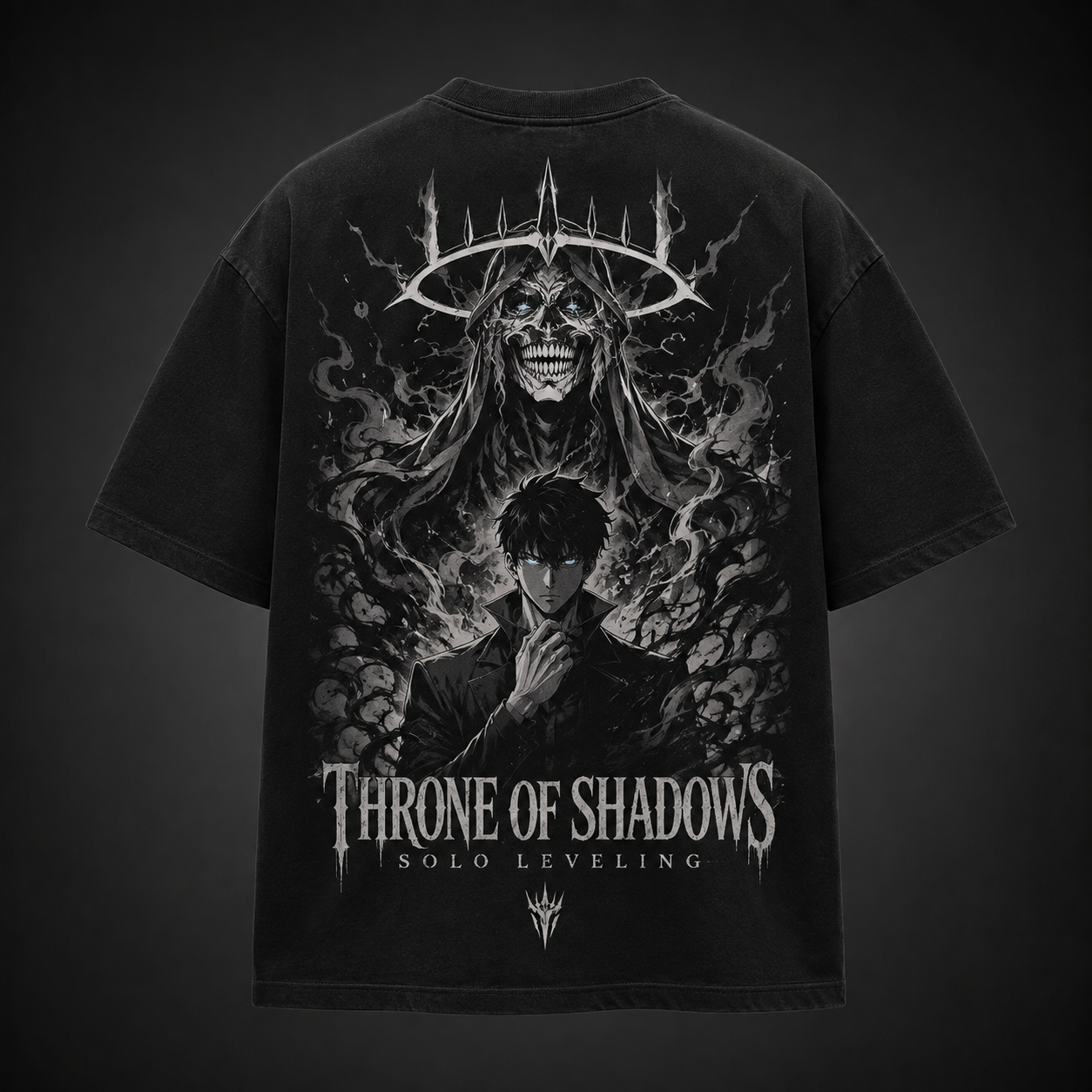 Black t-shirt with Sung Jin-Woo Solo Leveling Throne Of Shadows graphic – photo 1