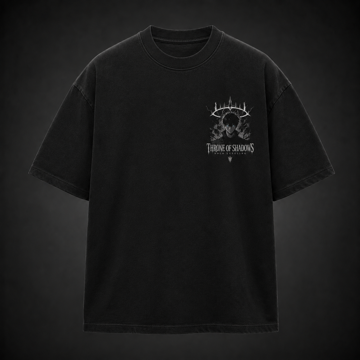 Black t-shirt with Sung Jin-Woo Solo Leveling Throne Of Shadows graphic – photo 2