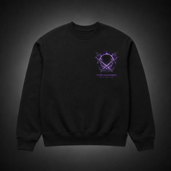Black sweatshirt with Sung Jin-Woo Solo Leveling Void Ascension graphic – photo 2