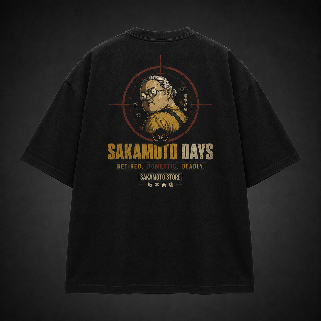 Black t-shirt with Taro Sakamoto Sakamoto Days Retired Domestic Deadly graphic – photo 1