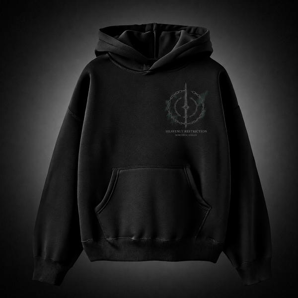Black hoodie with Toji Fushiguro Jujutsu Kaisen Heavenly Restriction graphic – photo 2